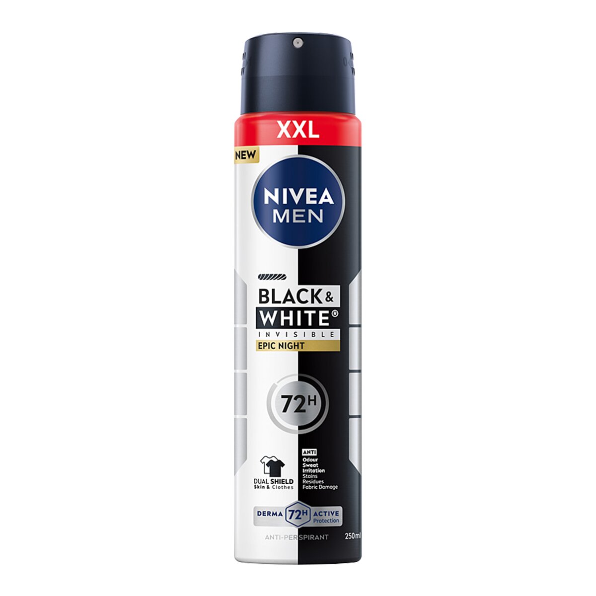 Men Black & White Invisible Epic Night Antiperspirant Ve Spreji 2