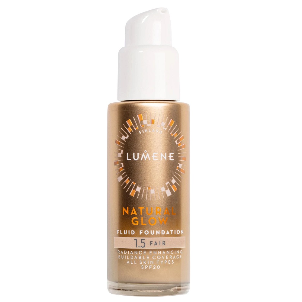 Natural Glow Fluid Foundation SPF20 Rozjasňující A Vyhlazující Podkladová Báze 0,5 Light 2