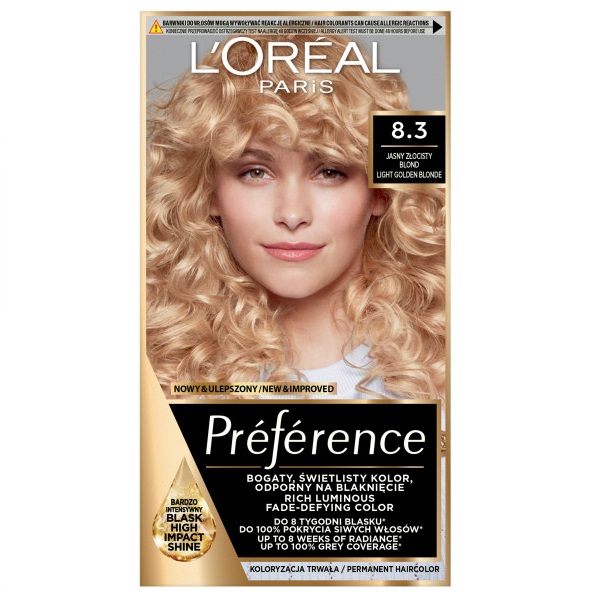 L'Oreal Paris, Farba Na Vlasy Preference 8.3 Cannes
