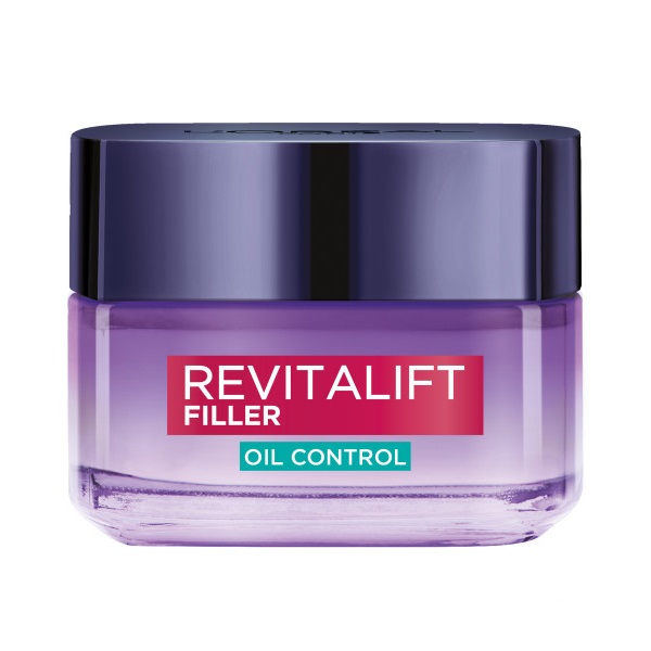 Revitalift Filler Hydratační Denní Gel-krém Regulující Tvorbu Kožního Mazu S Kyselinou Hyaluronovou A Kyselinou Salicylovou