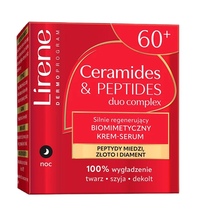 Ceramides & Peptides Silně Regenerující Biomimetický Noční Krém-sérum 60+ 50 ml