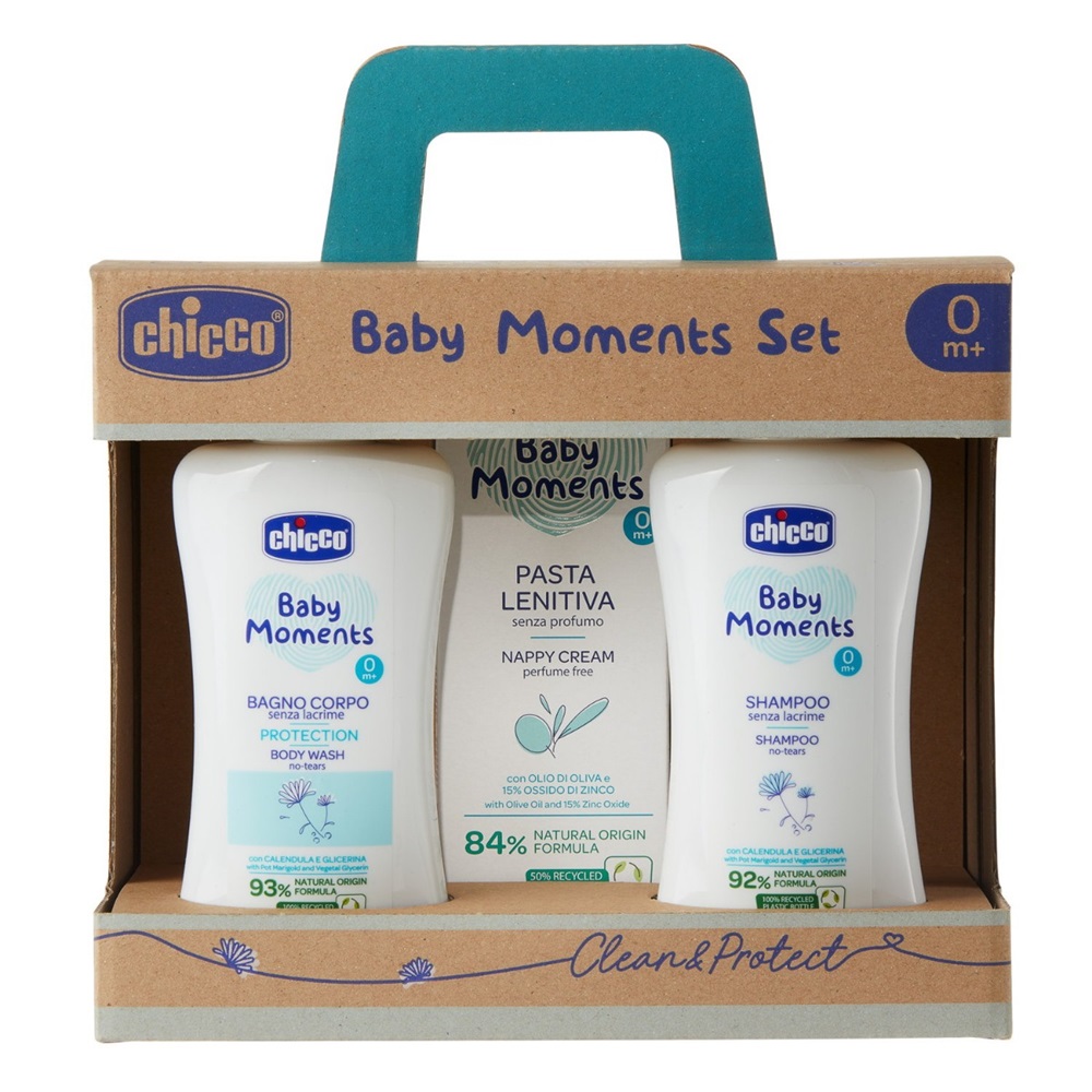 Sada Baby Moments Mléko Do Koupele + šAmpon + Krém Na Opruzeniny