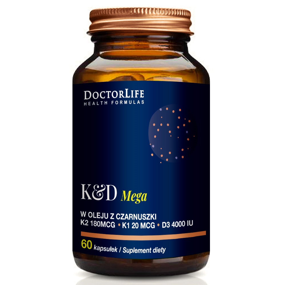KD Mega Mega K2+D3 V Oleji Z čErného Kmínu Jako Doplněk Stravy 60 Kapslí