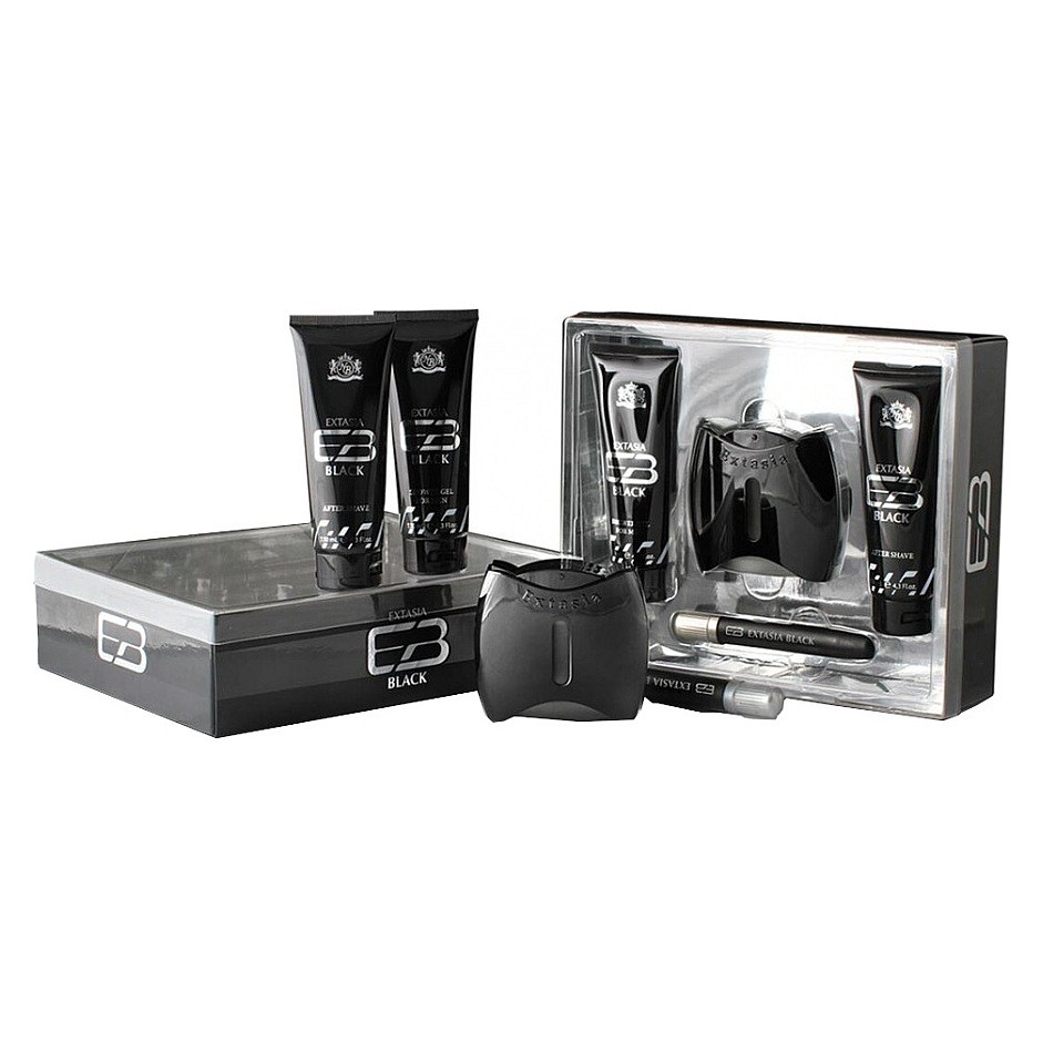Extasia Black Sada Ve Spreji + Voda Po Holení + Sprchový Gel + Ve Spreji 100 ml