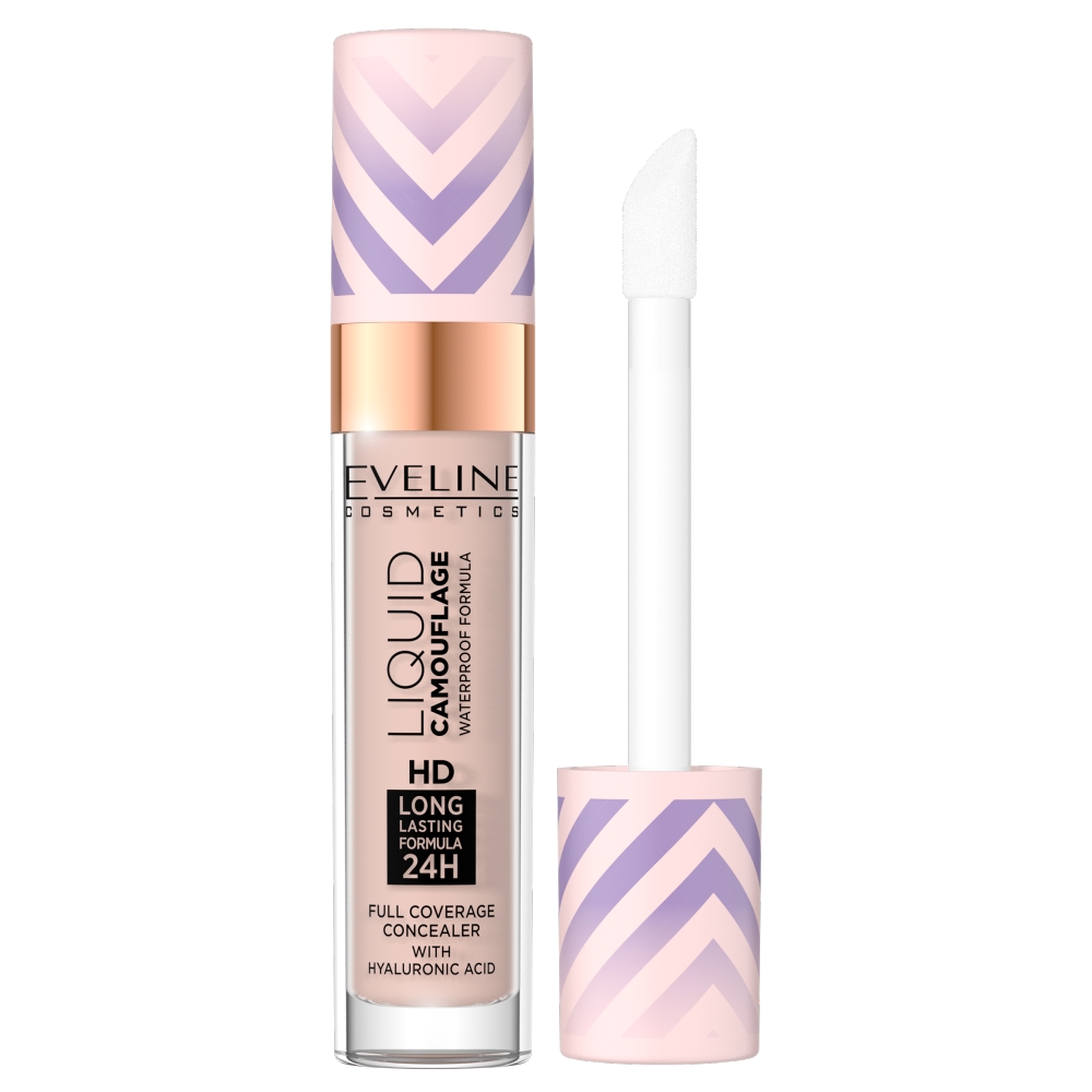 Liquid Camouflage Voděodolný Korektor S Kyselinou Hyaluronovou 01 Light Porcelain 3