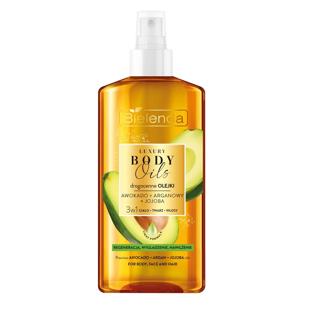 Luxusní Tělové Oleje 3 V 1 Avokádový + Arganový + Jojobový Olej 150 ml
