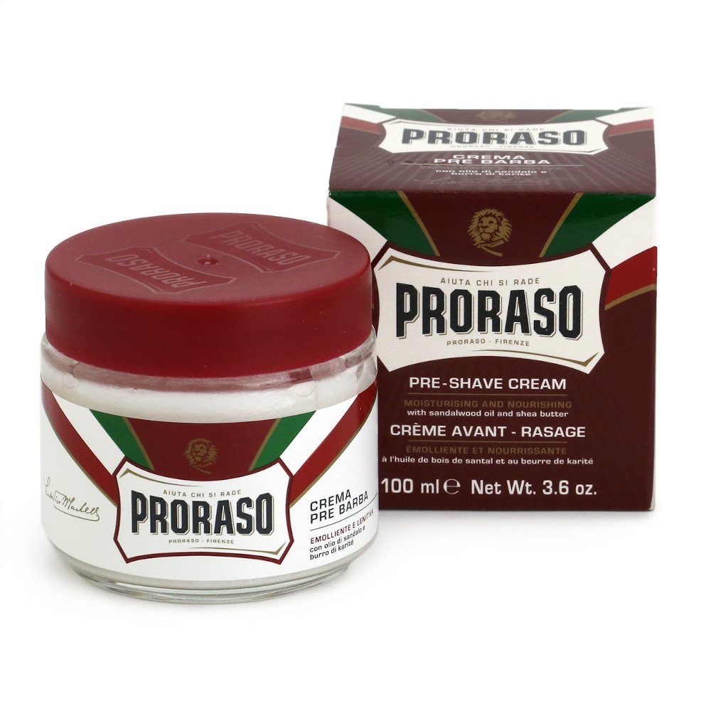_Crema Pre Barba Zvláčňující Krém Před Holením Se Santalovým Olejem A Bambuckým Máslem 100 ml