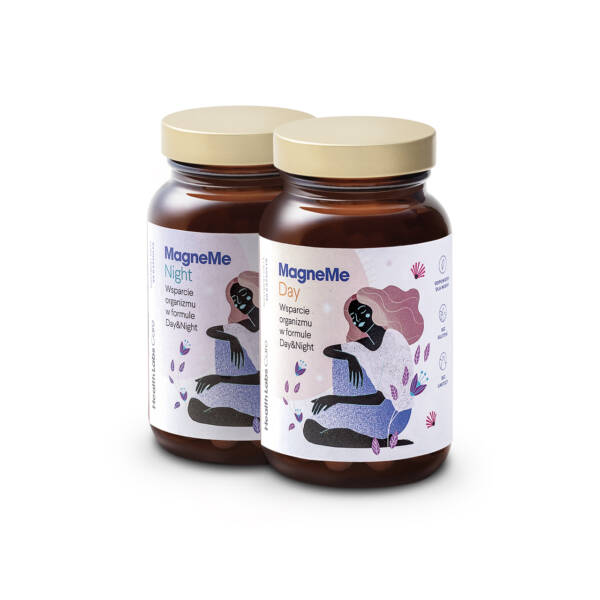 MagneMe Day&Night Kombinace čTyř Forem Hořčíku A Vitaminu B6 Doplněk Stravy 120 Kapslí