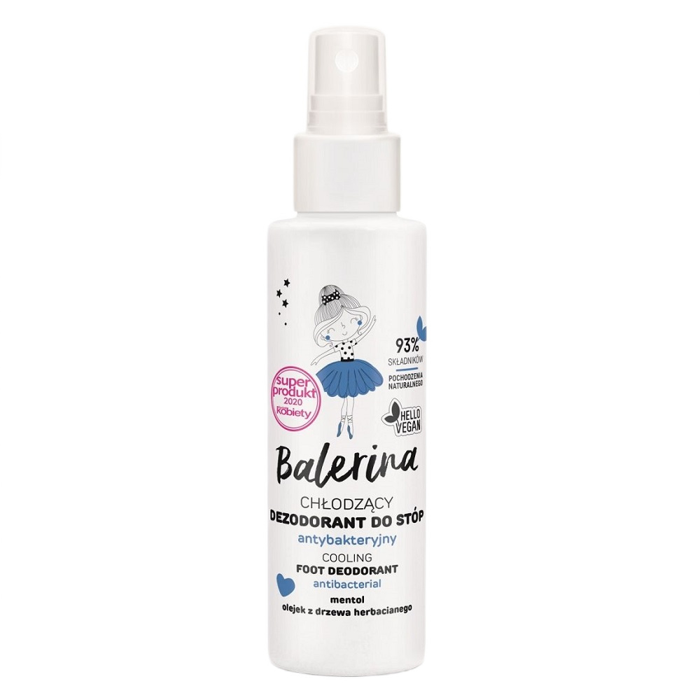 Balerina Chladivý Antibakteriální Deodorant Na Nohy 100 ml