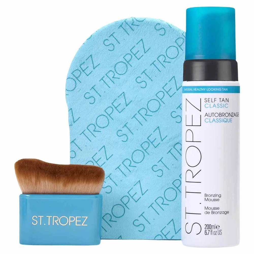 Ultimate Tan Body Essentials Kit Sada Bronzing Mousse Samoopalovací Pěna + Aplikátor Na…