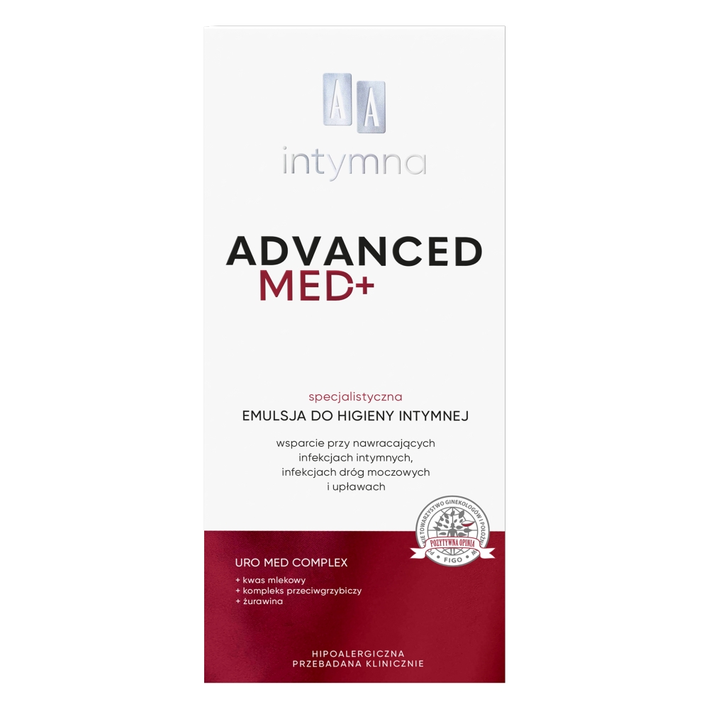 Intymna Advanced Med+ Specializovaná Emulze Pro Intimní Hygienu PH 3,5