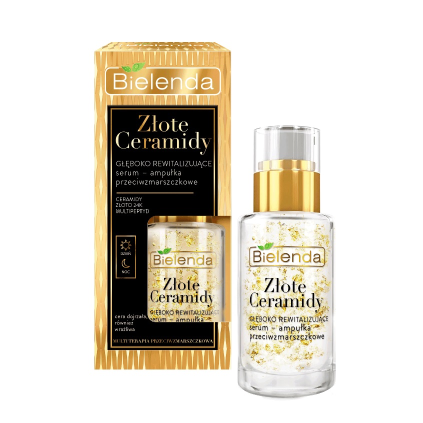 _Golden Ceramides Hloubkově Revitalizační Sérum - Ampule Proti Vráskám Na Den A Noc