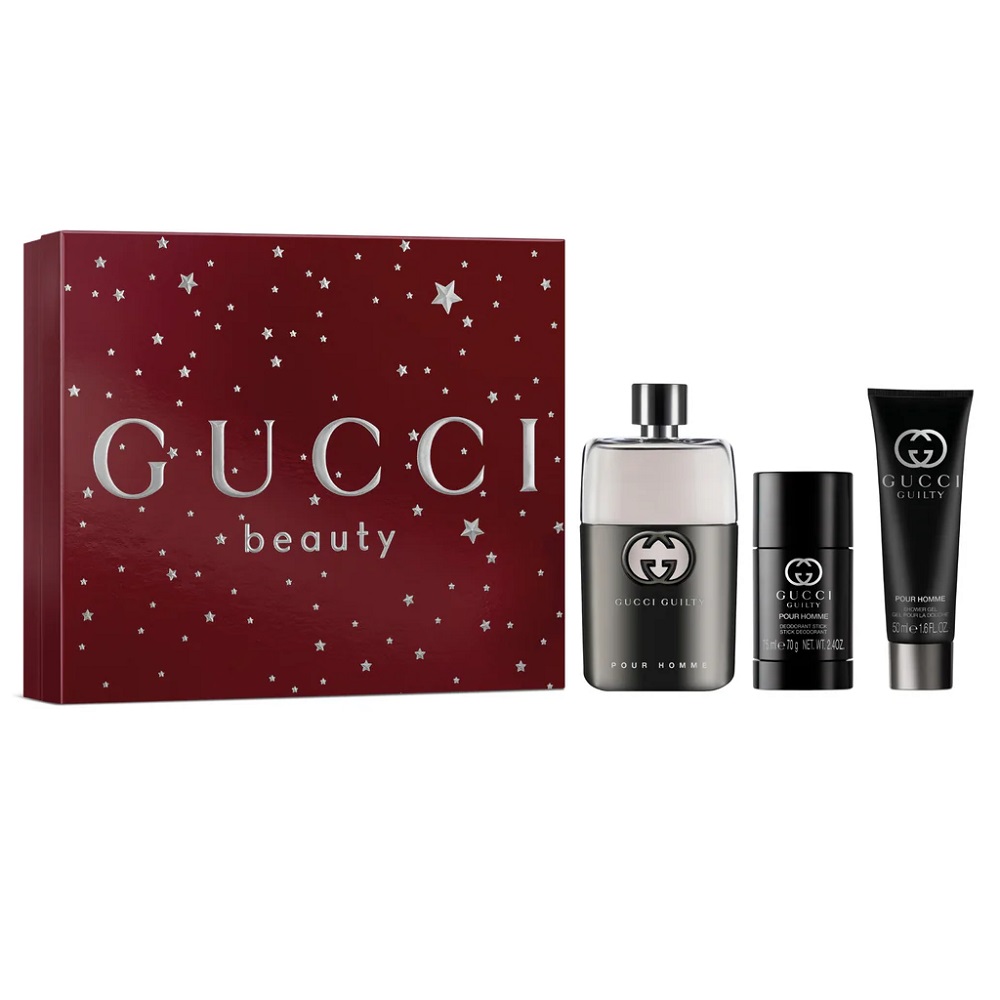 Guilty Pour Homme Sada Ve Spreji + Sprchový Gel + Deodorant