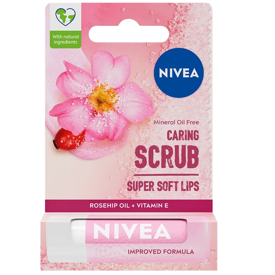 Pečující Peeling Na Rty Wild Rose 4.8 g