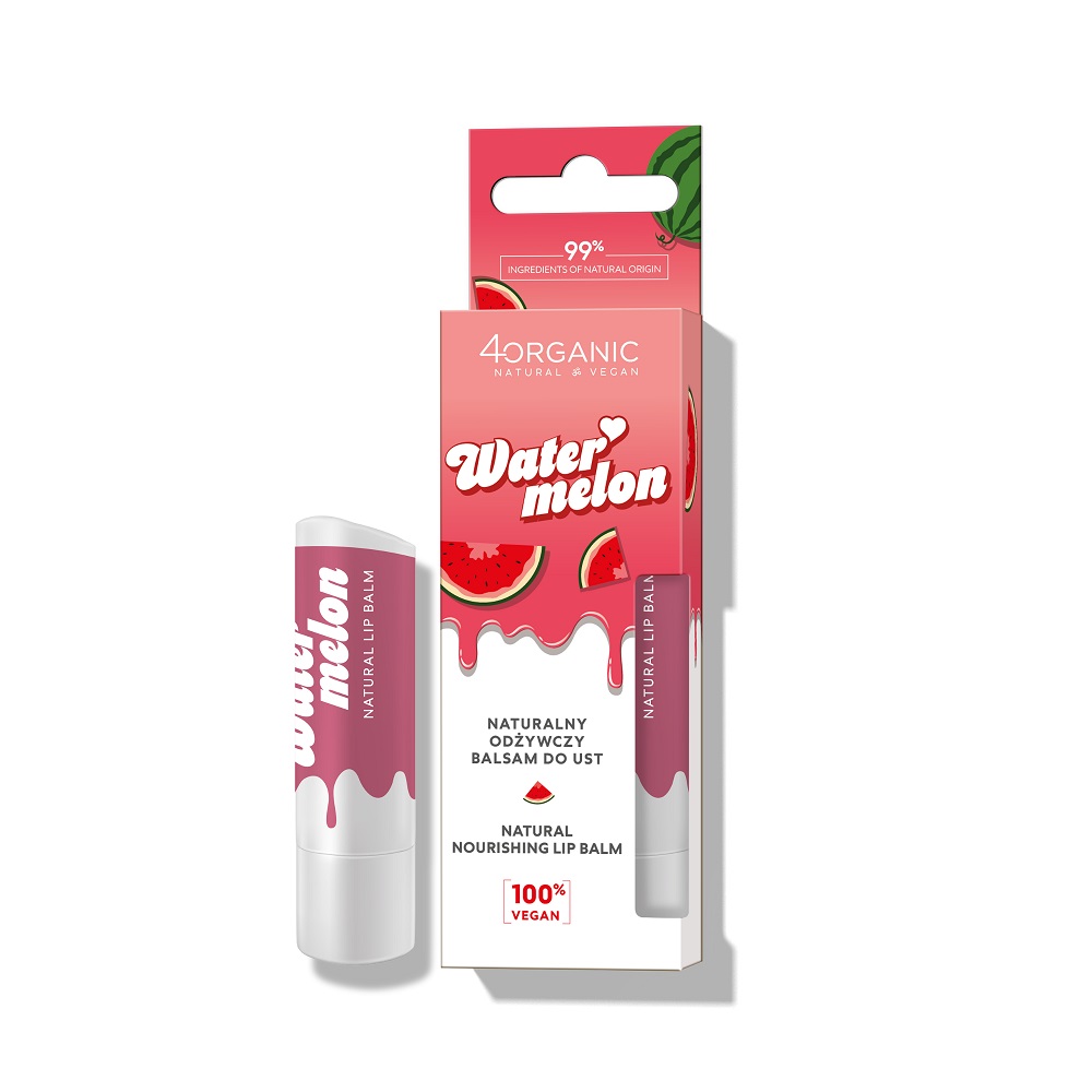 Natural Protective Lip Balm Přírodní Vyživující Balzám Na Rty Watermelon