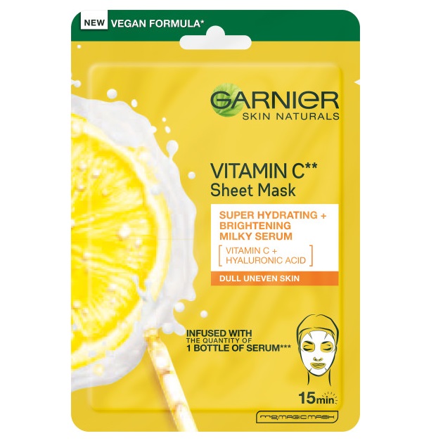 Skin Naturals Vitamin C Sheet Mask Hydratační Látková Maska S Vitaminem C