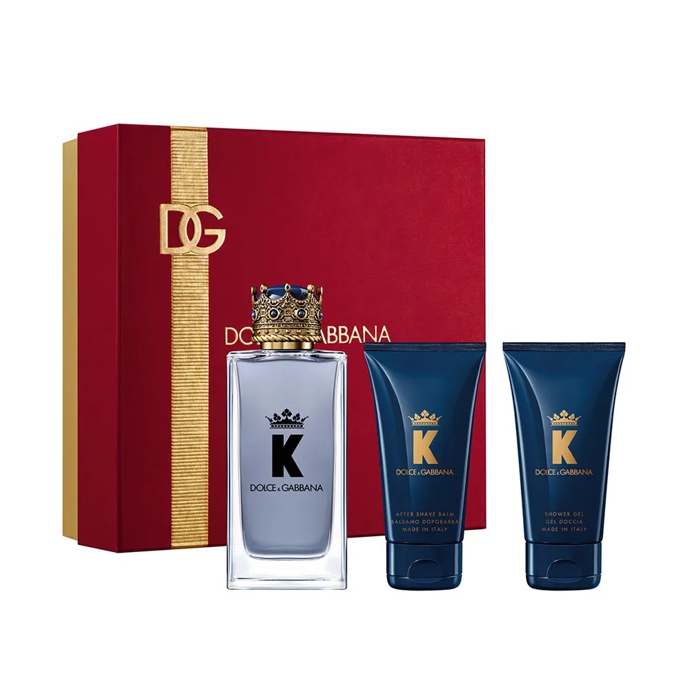 K By Dolce & Gabbana Sada: Ve Spreji + Sprchový Gel + Balzám Po Holení Unisexové Parfémy
