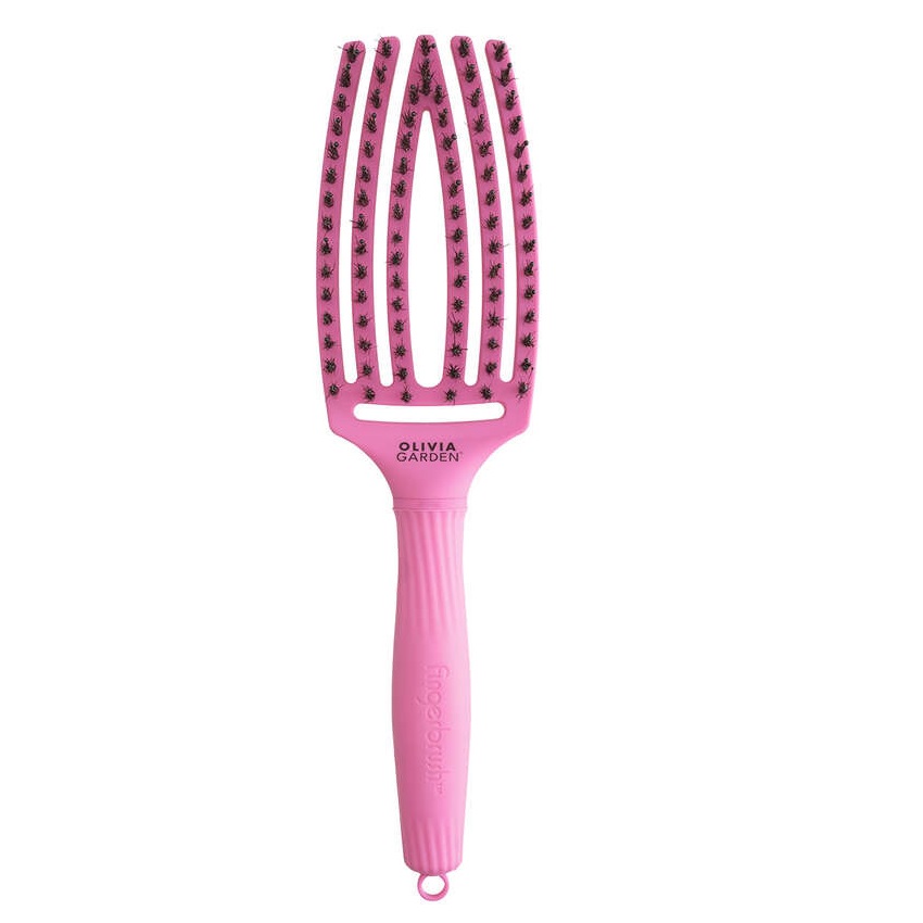 FingerBrush Combo Střední Kartáč Na Rozčesávání Vlasů Bubble Pink