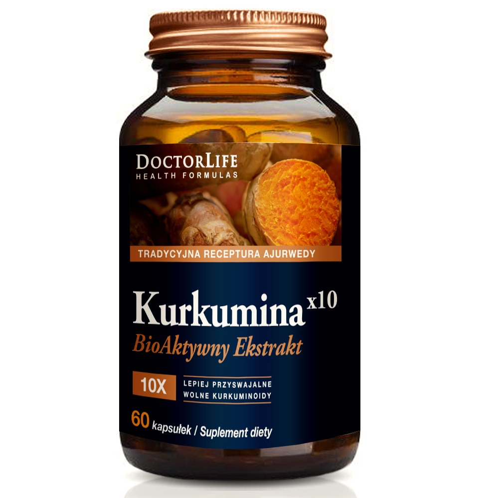 Kurkumina X10 Bioaktivní Extrakt Doplněk Stravy 60 Kapslí