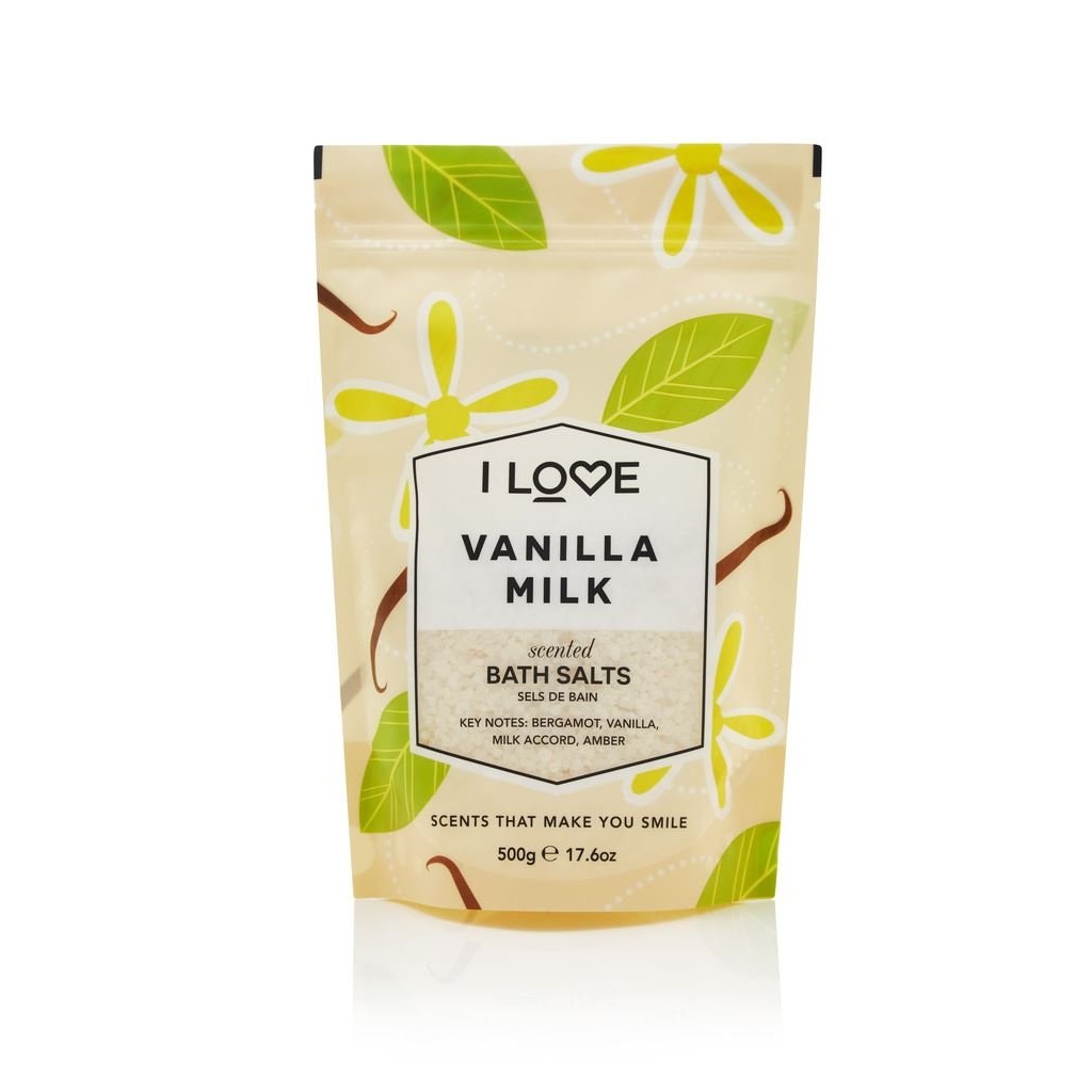 Vonné Soli Do Koupele Uklidňující A Relaxační Koupelová Sůl Vanilla Milk 500 g