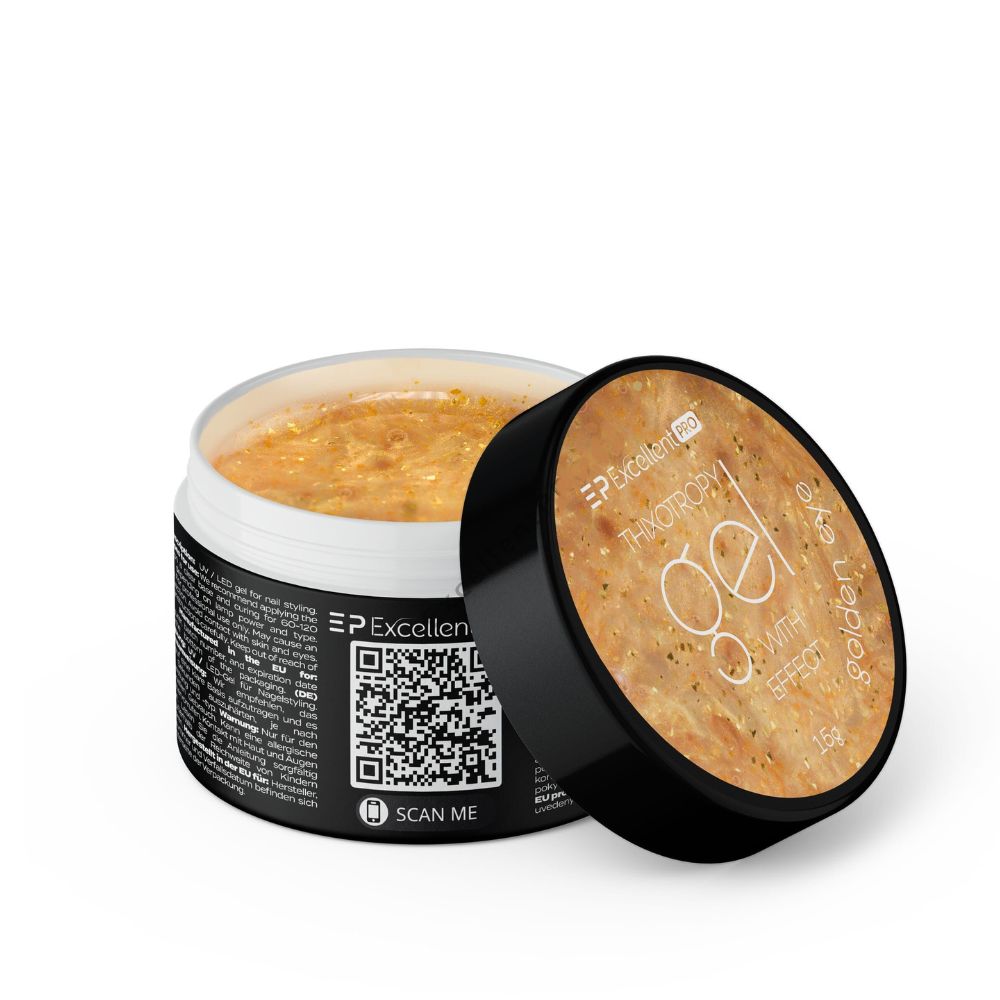 Thixotropy Gel With Effect Golden Eye 15g Thixotropy Gel With Effect – Modelovací Gél Golden Eye 15 G