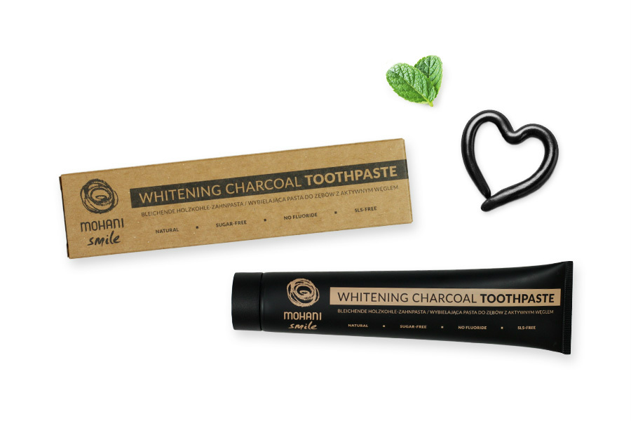 Smile Whitening Charcoal Zubná Pasta Prírodná Bieliaca Pasta S Aktívnym Uhlím 75ml